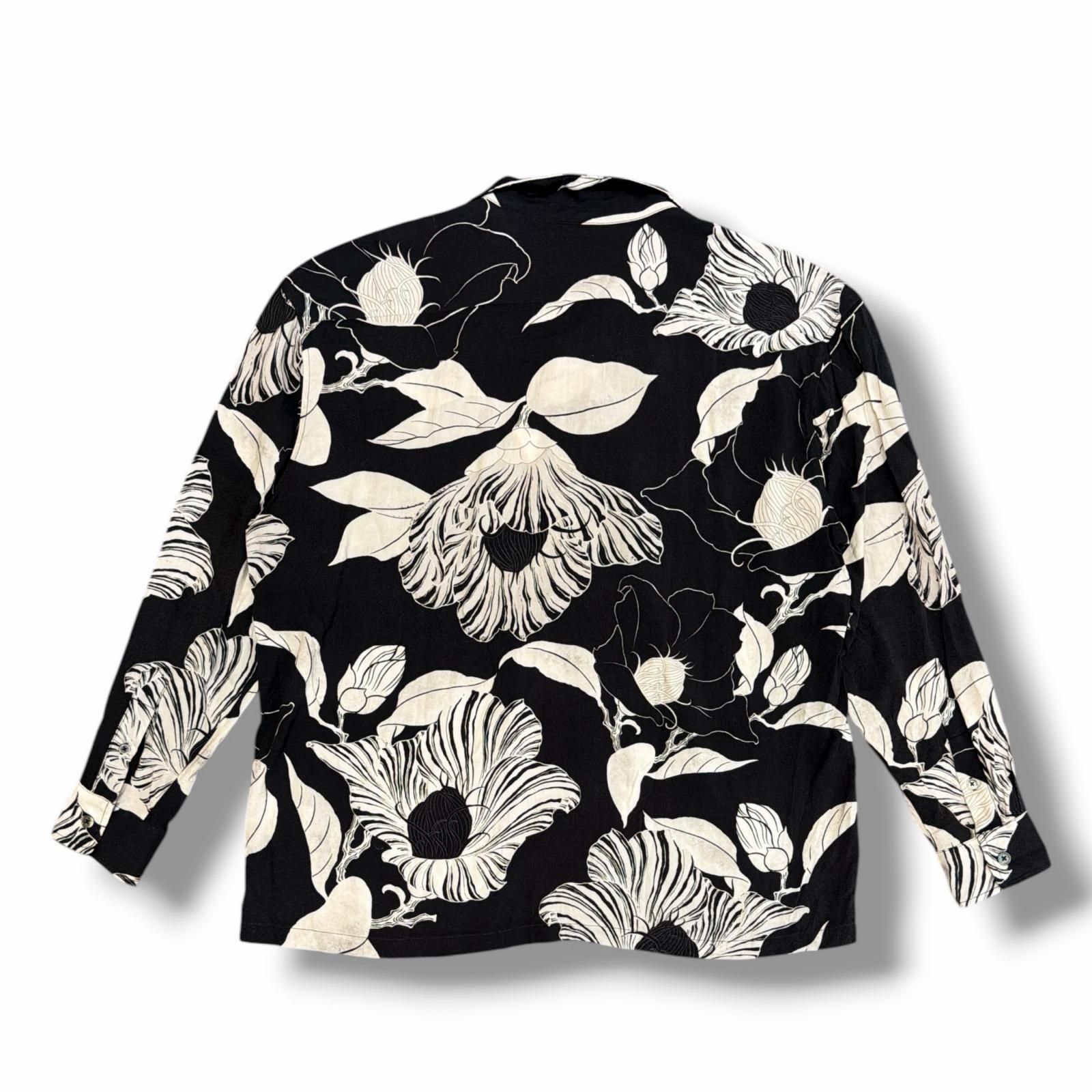 BUDSPOOL × GAKKIN 廻り花 L/S HAWAIIAN SHIRT 長袖ハワイアンシャツ