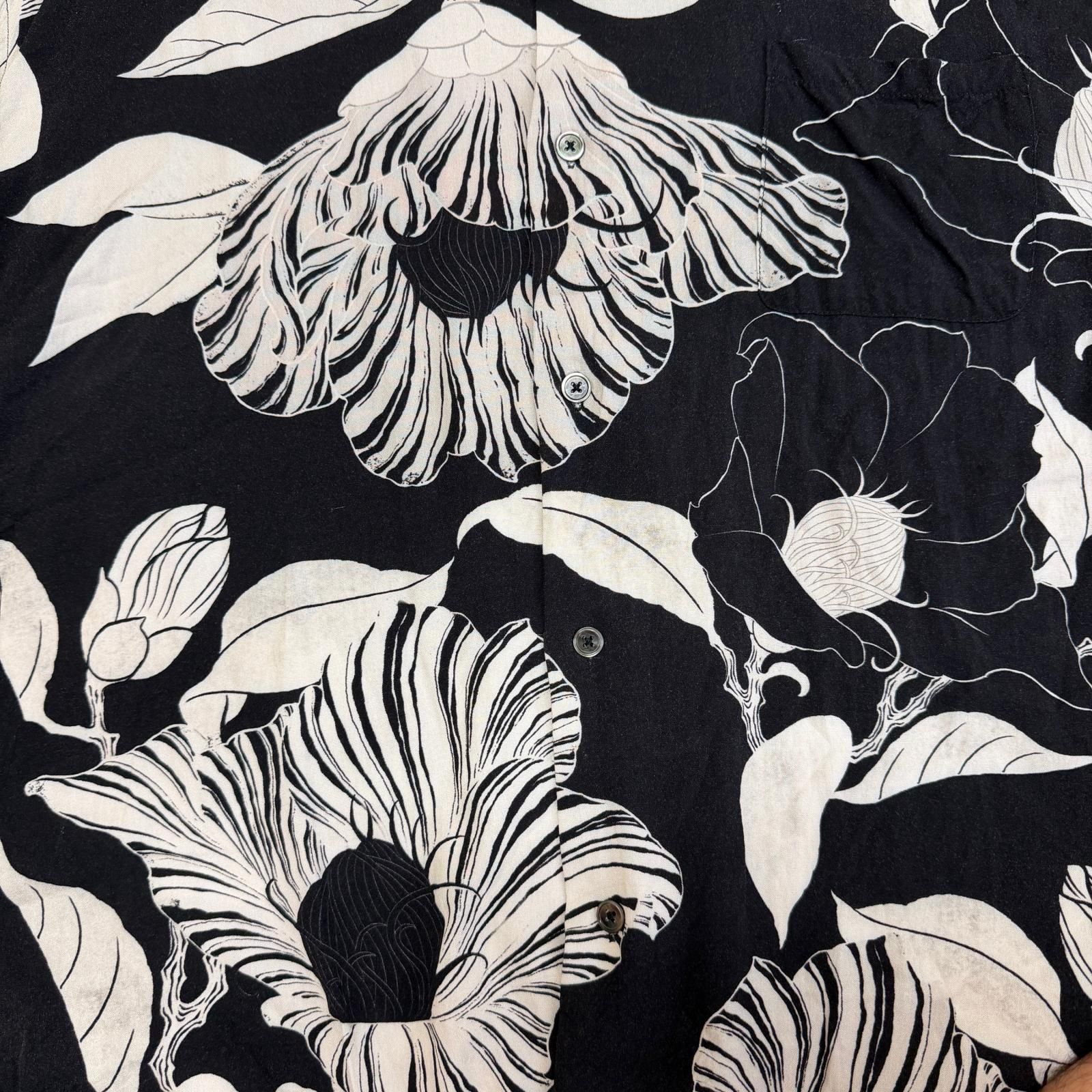 BUDSPOOL × GAKKIN 廻り花 L/S HAWAIIAN SHIRT 長袖ハワイアンシャツ