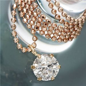 K18PG 0.4ctダイヤモンドペンダント/ネックレス レディース ジュエリー プレゼント
