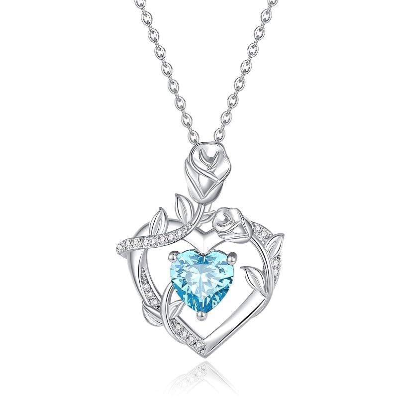 FANCIME] ネックレス レディース 「Blossom Heart」 ハート バラ 