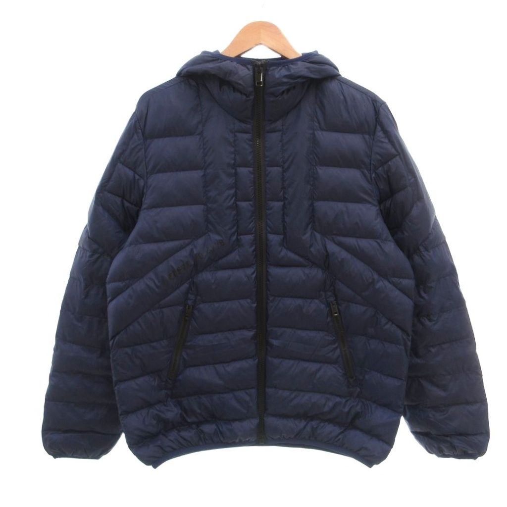 ディーゼル DIESEL 美品 キルティングフーデッドジャケット 中綿 M 紺 ディーゼル DIESEL 美品 キルティングフーデッドジャケット 中綿 M 紺