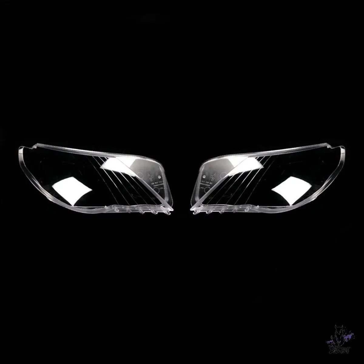 VW CC 2010-2012 フロントヘッドライトカバー ペア 透明