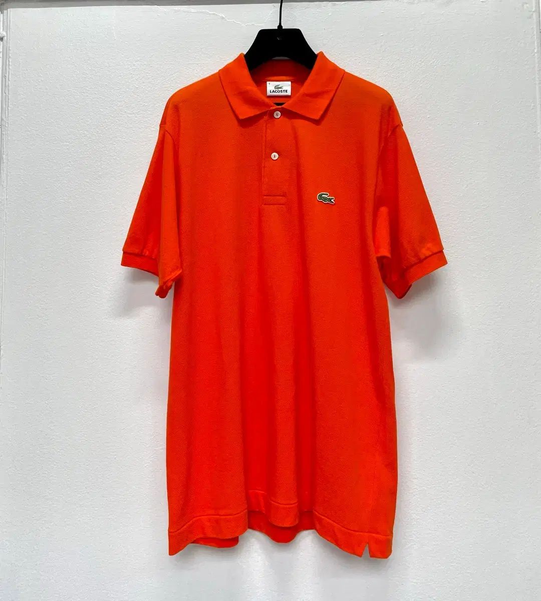LACOSTE 日本版 ラコステ オレンジ 半袖 カラーTシャツ PKT ピケTシャツ