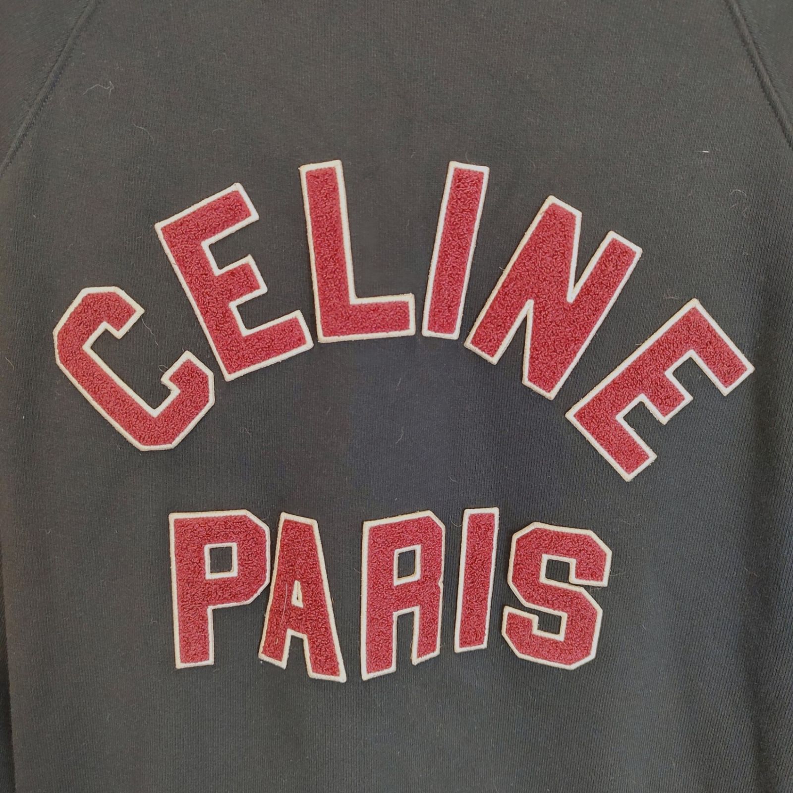 CELINE セリーヌ コットン テディ カレッジ ジャケット ブルゾン