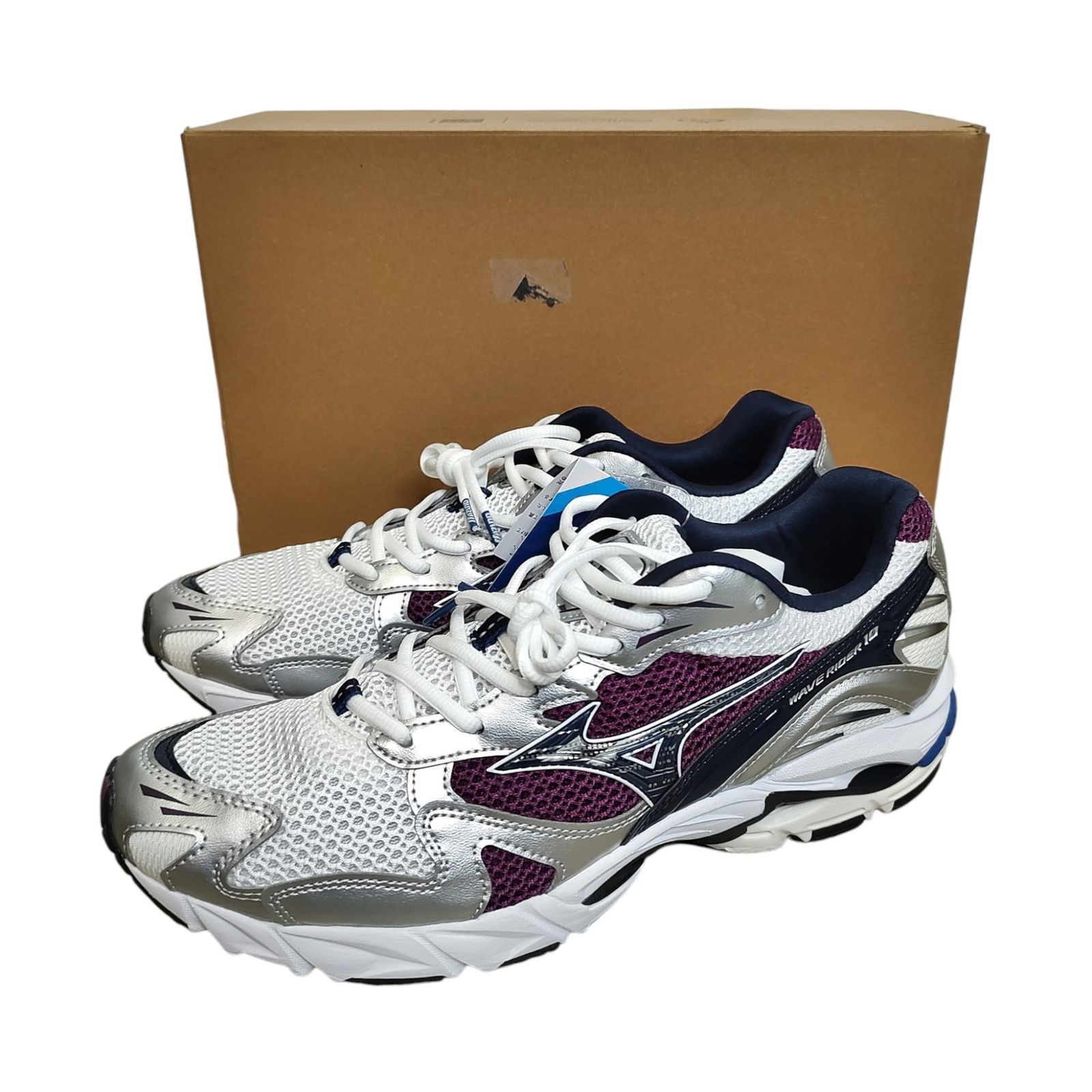 MIZUNO ミズノ Wave Rider 10 ローカット スニーカー D1GA210414 US10.5 28.5cm ホワイト メンズ