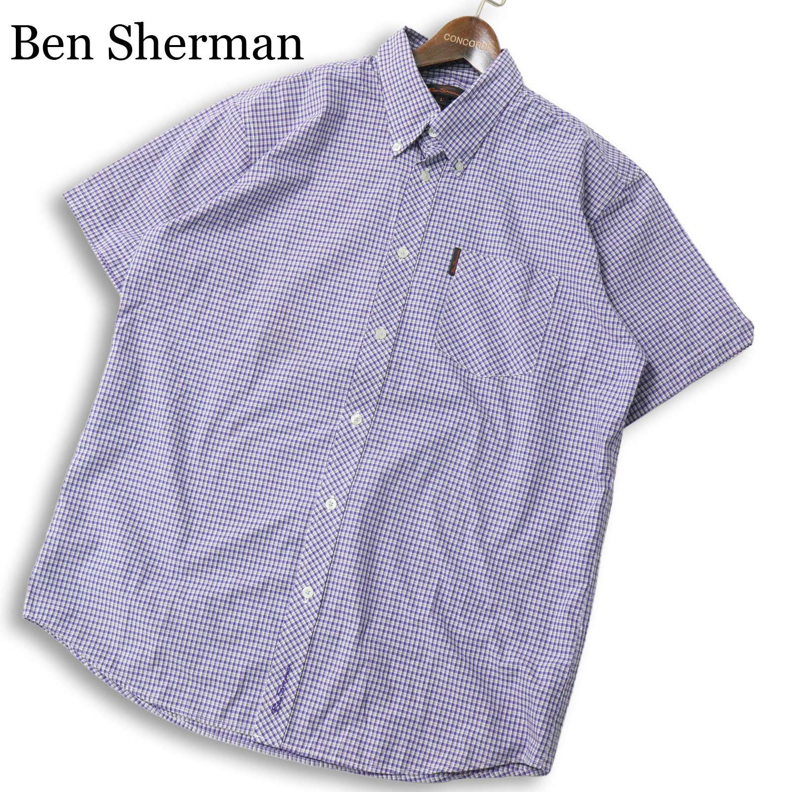 Ben Sherman ボタンダウン半袖シャツ used 4点 Ben Sherman ベンシャーマン 春夏☆ 半袖 チェック ボタンダウン