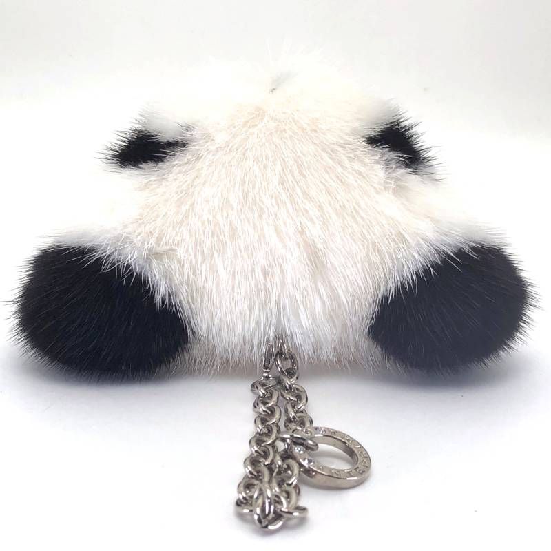美品・保管袋付き】ANTEPRIMA アンテプリマ／チャーム パンダ／ミンク