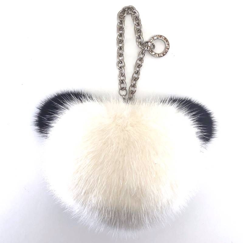 美品・保管袋付き】ANTEPRIMA アンテプリマ／チャーム パンダ／ミンク