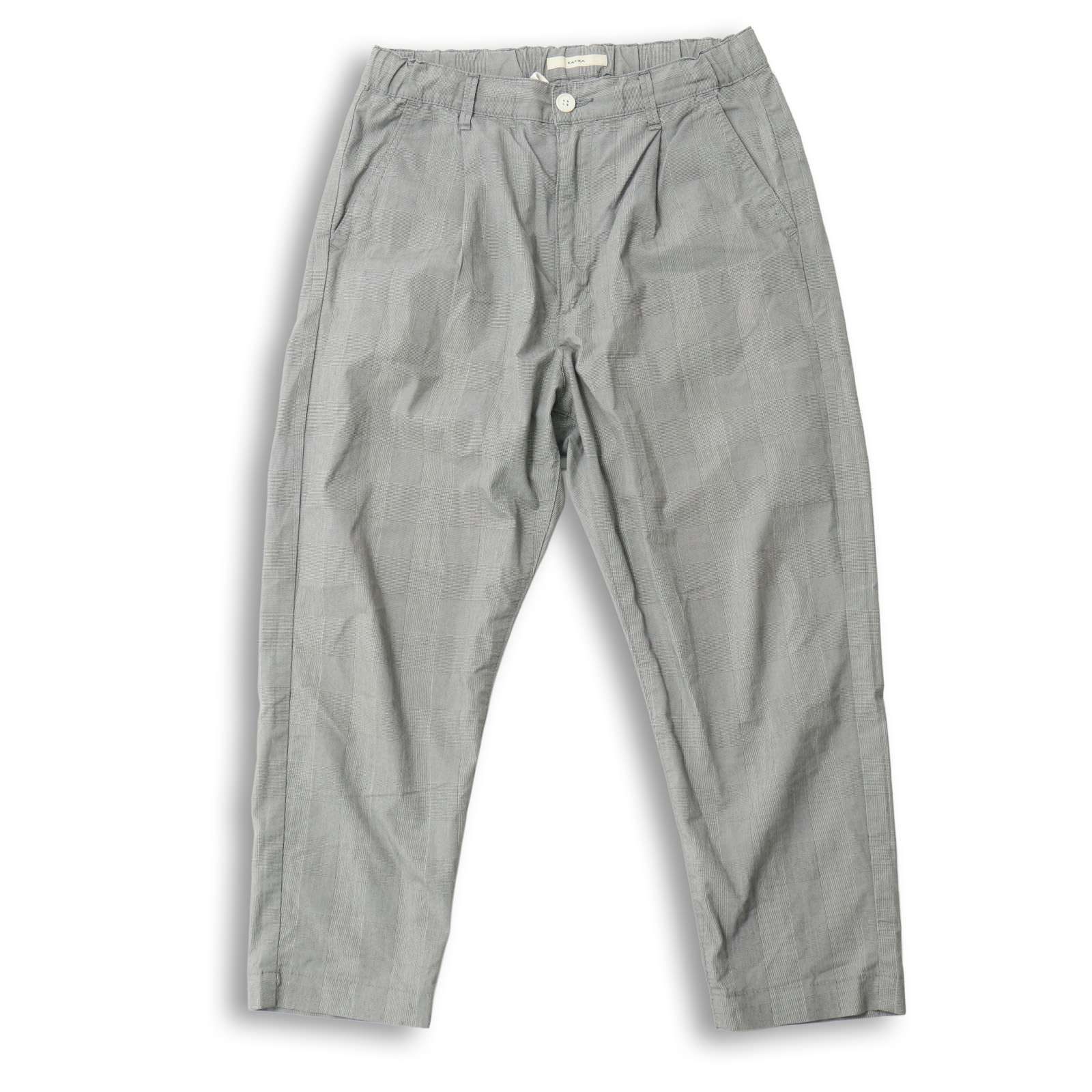 KAFIKA カフィカ 岡山 児島 kfk122 COOL MAX WEATHER LOUNGE CROP ストレッチ グレンチェック パンツ 日本製 Sz 02 メンズ