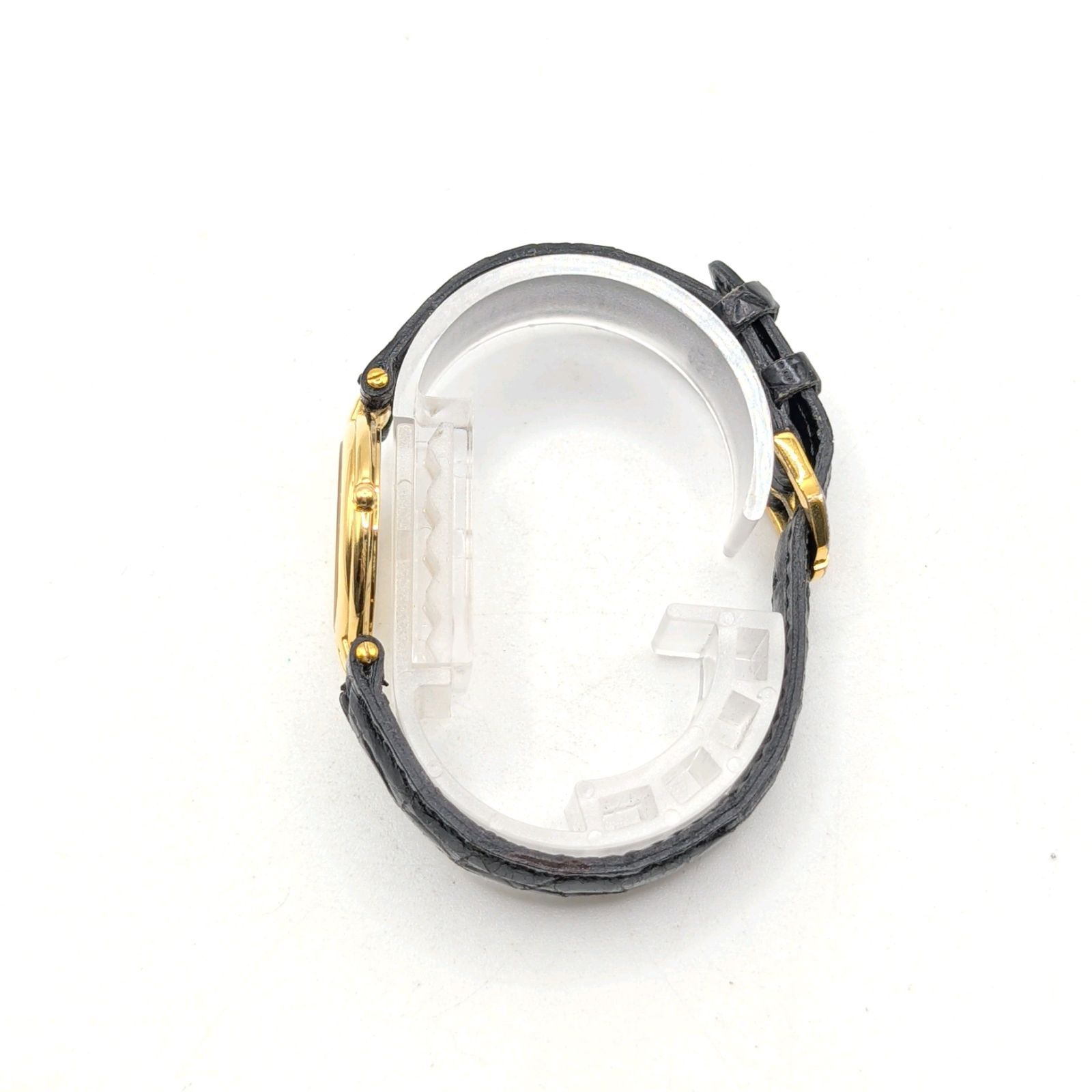 RAYMOND WEIL Watch Quartz Ladies Round Black dial Stones Date Y2K 