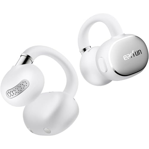 EarFun Clip 2 イヤーカフ イヤホン Bluetooth 6.0/ LDACに対応/Hi-Res認証取得/ 12mm径チタンコーティング振動板/ デュアル磁気回路構造/ 3Dオーディオ/ 4 MICクリアな通話/ 最大40時間再生 ea196ede