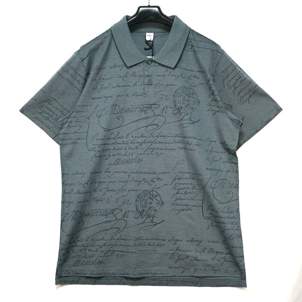 BERLUTI PARIS 1895 ベルルッティ Scritto Pattern Polo スクリット