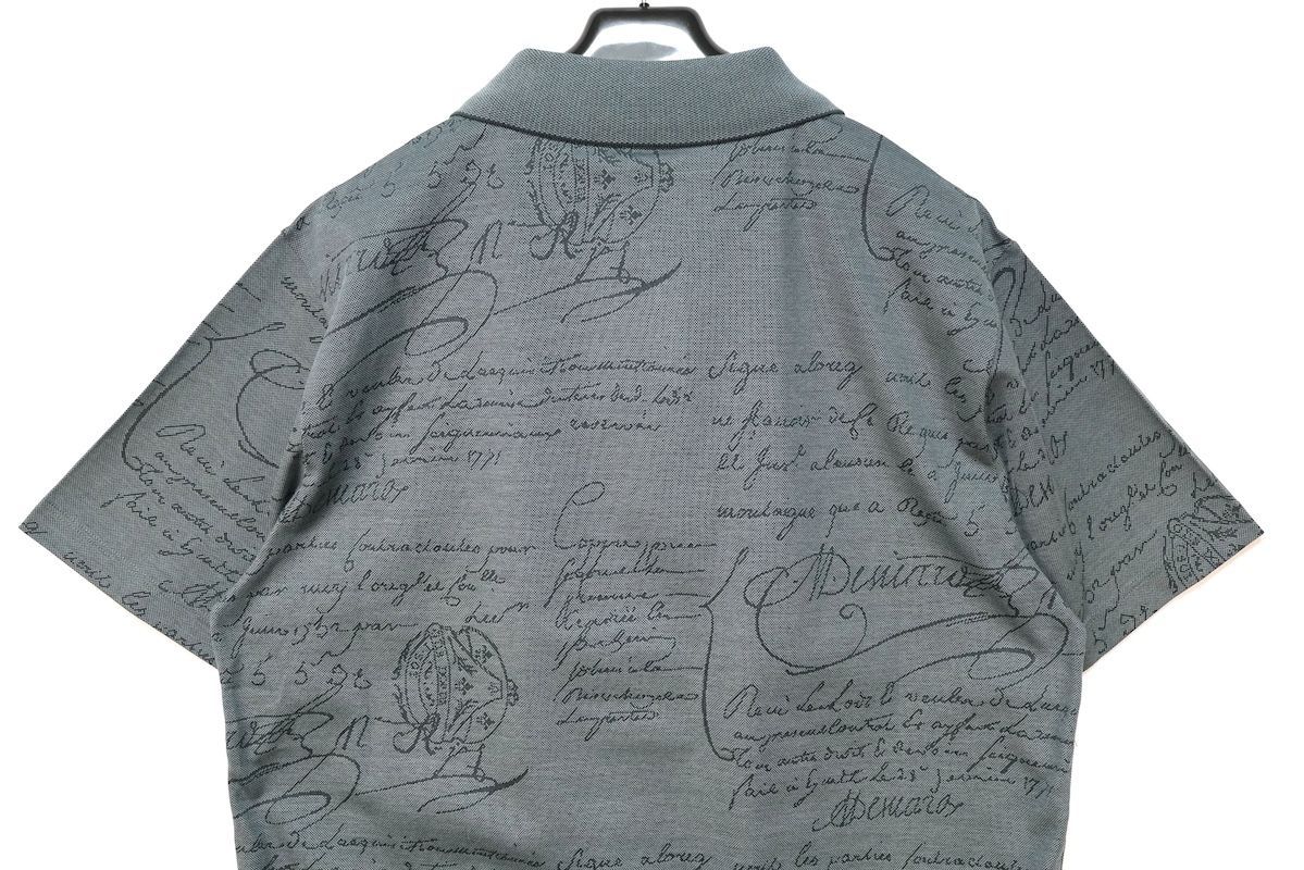 BERLUTI PARIS 1895 ベルルッティ Scritto Pattern Polo スクリット