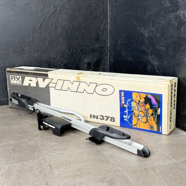 サイクルアタッチメント RV-INNO IN378 鍵欠品 【中古】自転車用キャリア カーメイト シルバーxブラック/517339