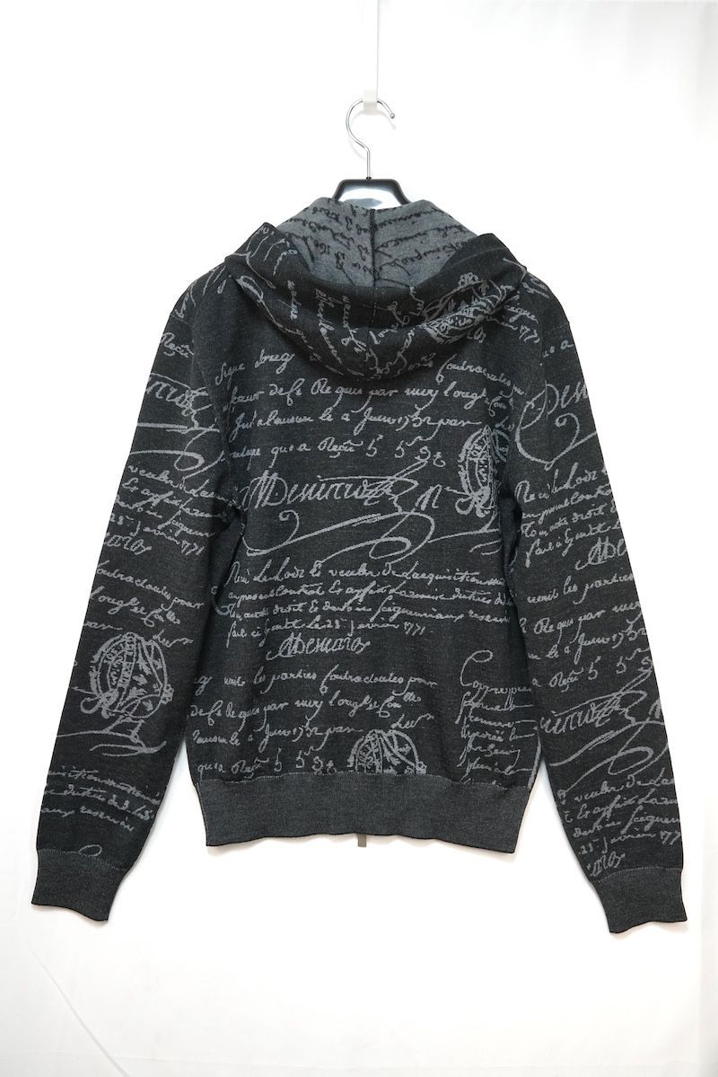 新品希少★Berluti ベルルッティ　ジャガードスクリットフーディパーカー BERLUTI PARIS 1895 ベルルッティ Scritto Zip Up Hoodie スクリット
