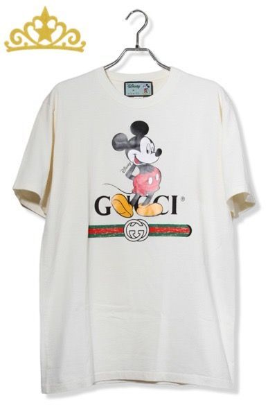 GUCCI × Diseny Mickey Print Tee メンズ グッチ ミッキーマウス プリント Tシャツ