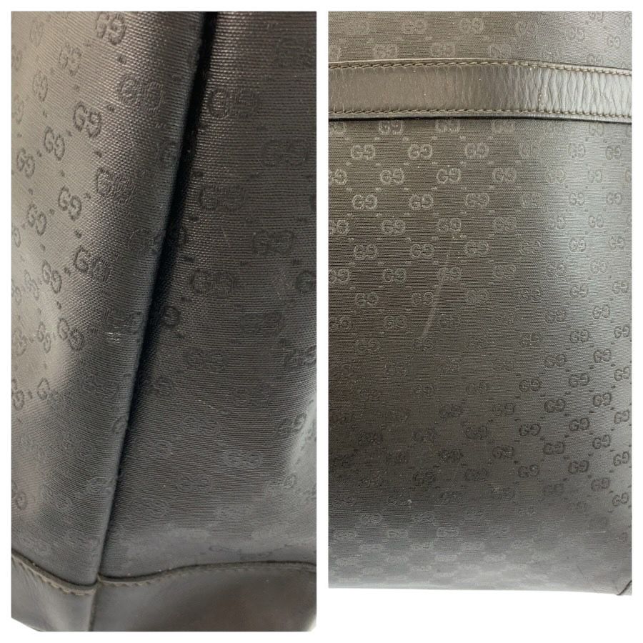 美品 GUCCI グッチ ヴィンテージ マイクロGG シェリーライン ブラック