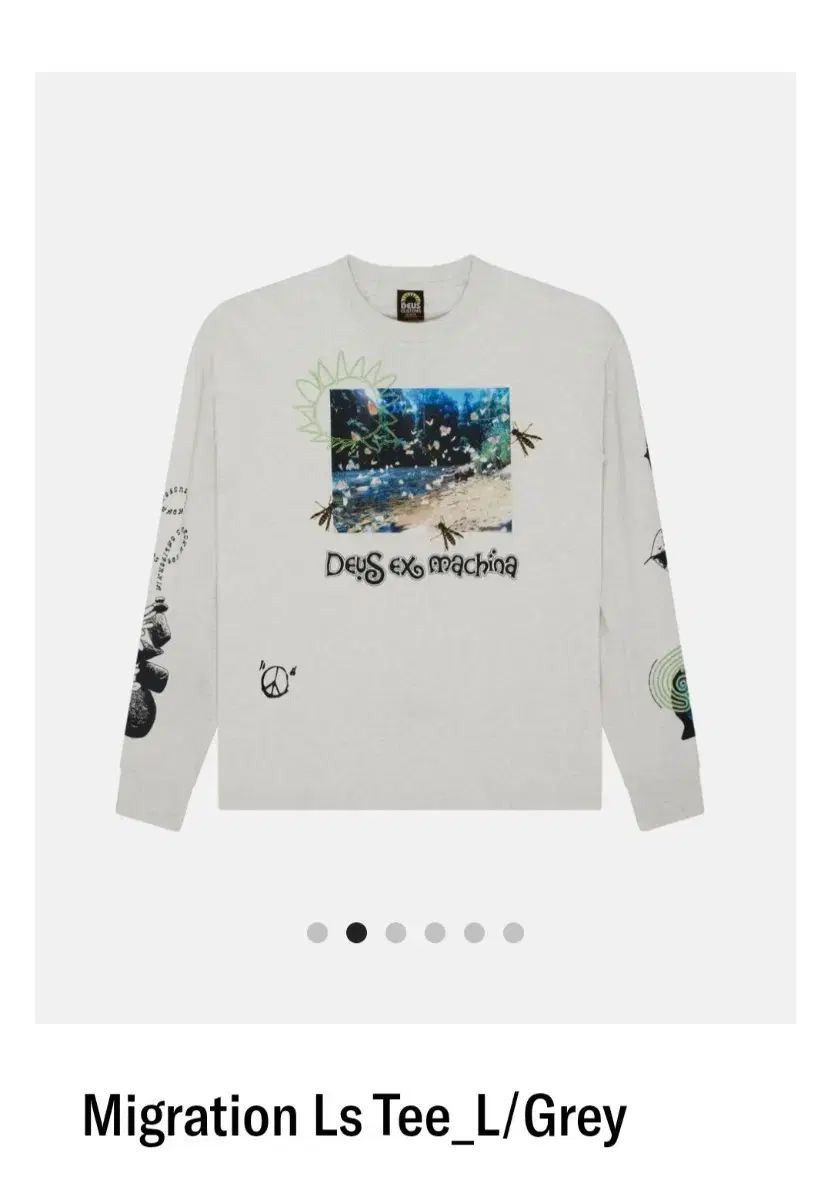 (実際に着用2回) DEUS EX MACHINA デウスエクスマキナ マイグレーション ロングスリーブTシャツ M