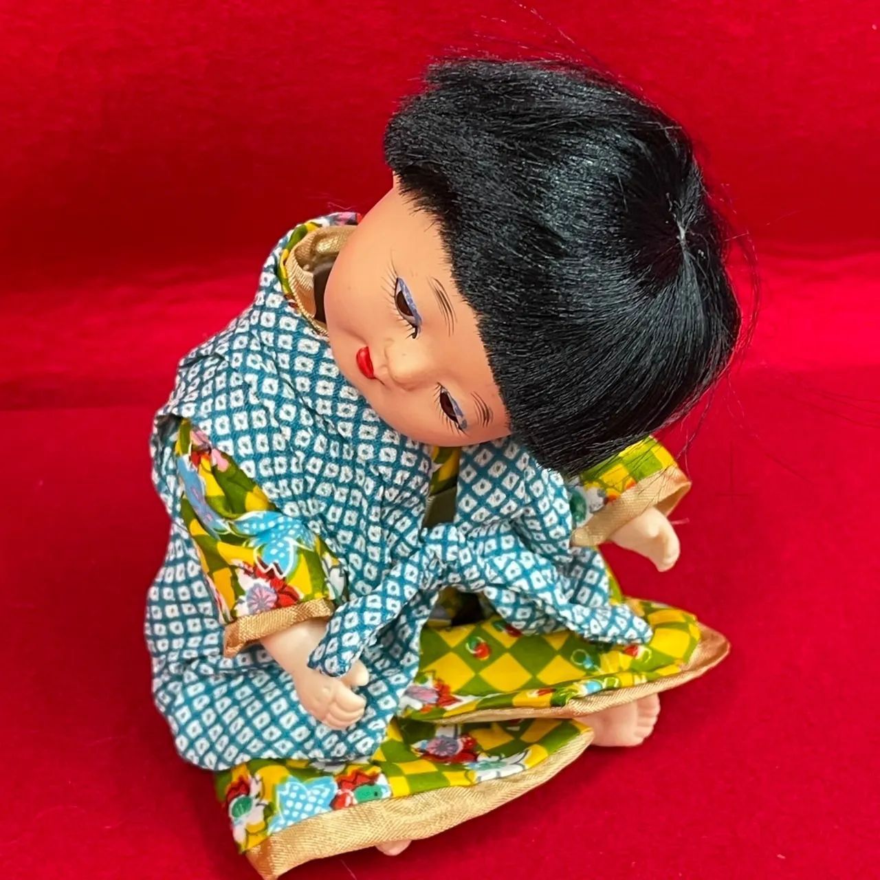市松人形 お座り人形 抱き人形 男の子 日本人形 N-35 - メルカリ