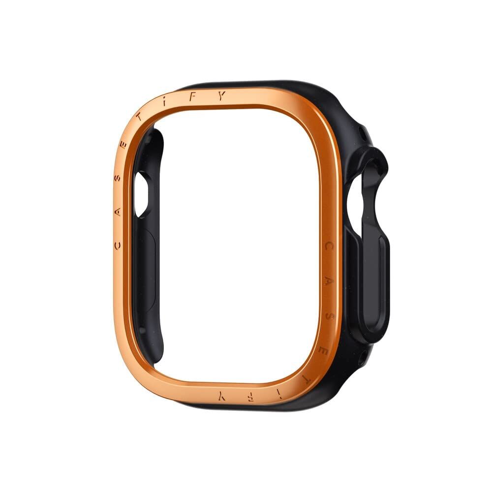 CASETiFY (ケースティファイ) インパクトウォッチケース [つや消しアルミニウムベゼル] Apple Watch Ultra対応 - 49mm - オレンジ