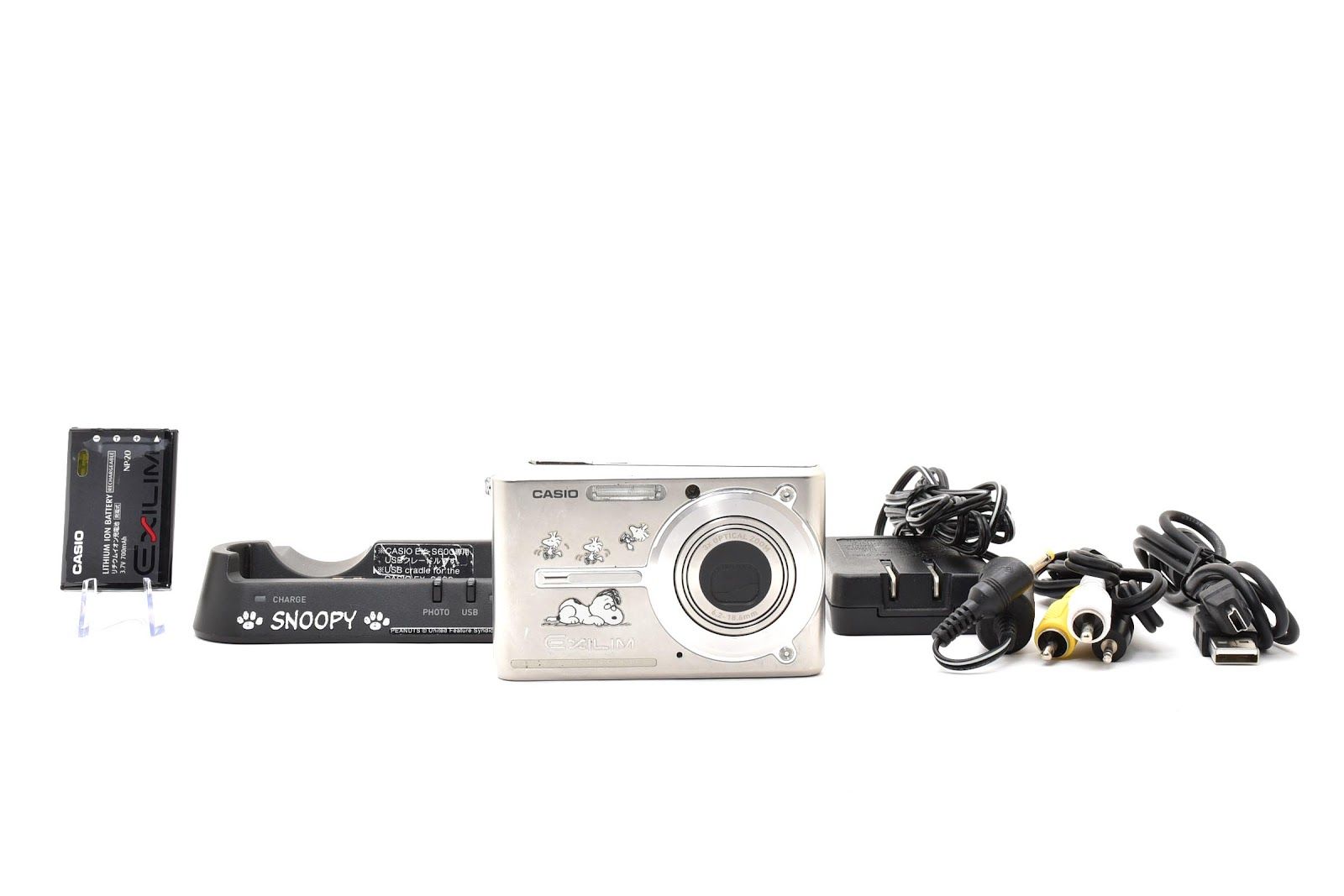 ☆良品☆ カシオ CASIO EX-S600 シルバー スヌーピー デジタルカメラ