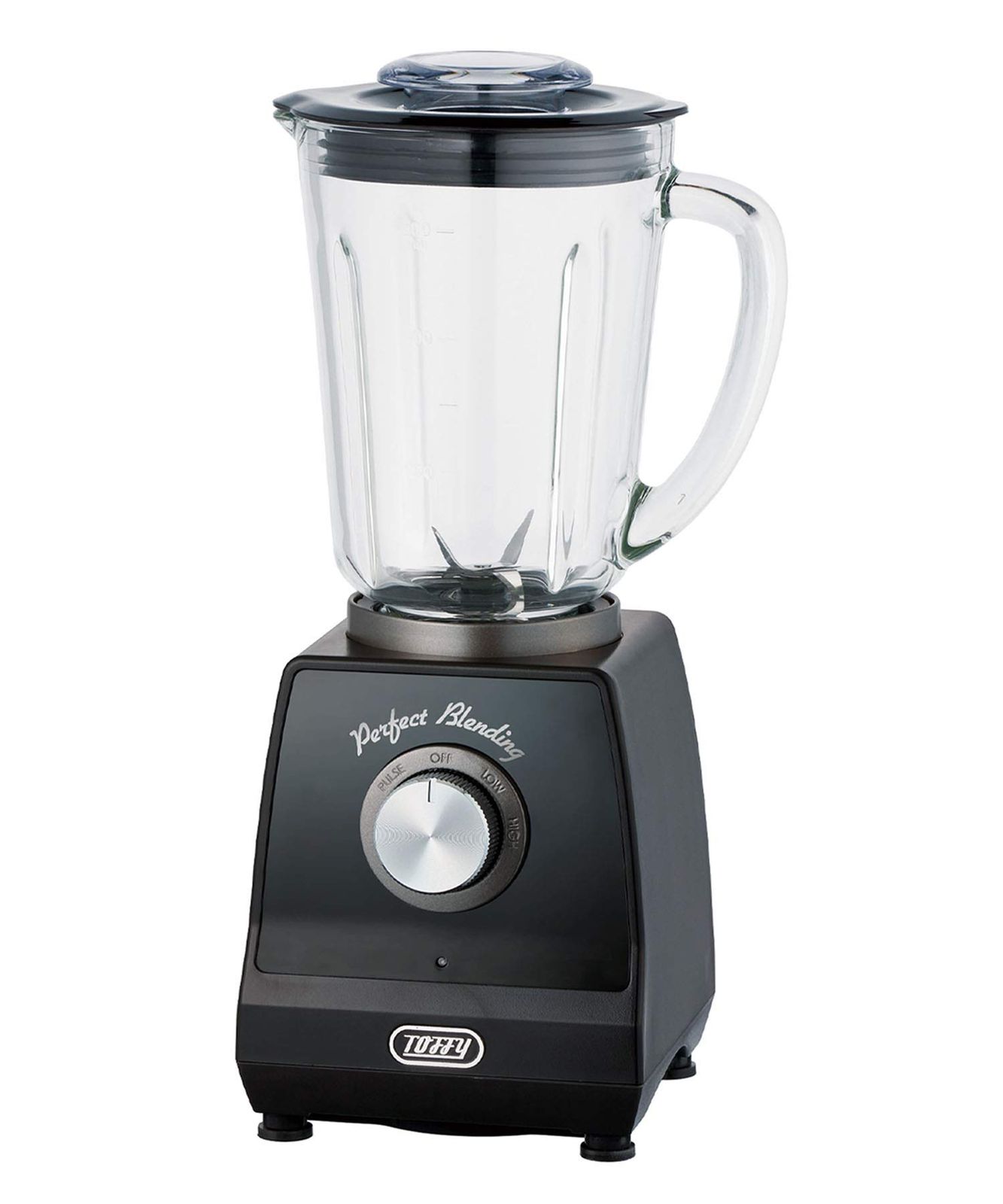 【Toffy/トフィー】 ホームブレンダー K-BD1（リッチブラック） レトロ ブレンダー ミキサー ジューサー 600ml 2段階回転スピード パルス機能 氷 冷凍フルーツ対応 1人暮らし 2人暮らし おしゃれ かわいい K-BD1-R [リッチブラック]