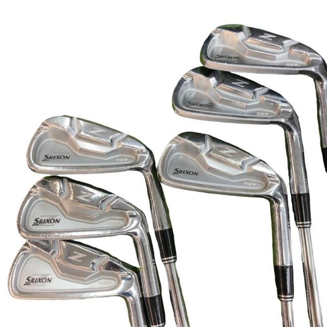 【中古】 ダンロップ SRIXON Z725 6S アイアンセット IR 純正特注シャフト (フレックスS) メンズ 男性用 右利き 右用 Cランク ゴルフクラブ