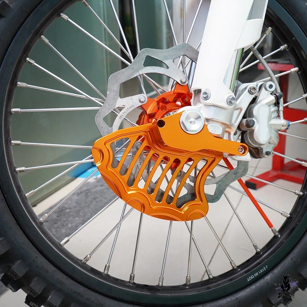 KTM EXC 300/250 XCW SX 125 用 フロントブレーキディスクガード CNC加工 2003-2015