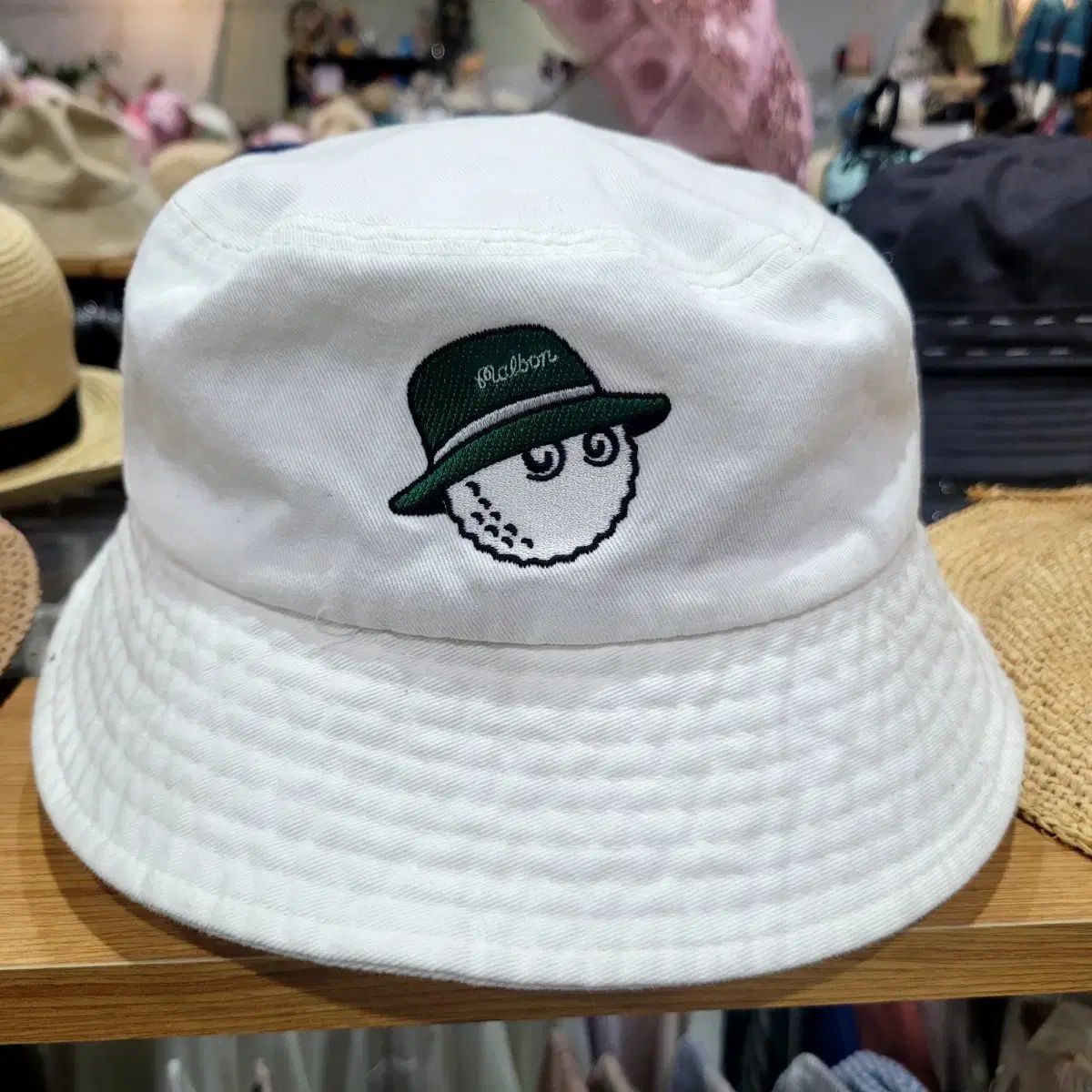 マルボンゴルフ バケットハット 帽子 白