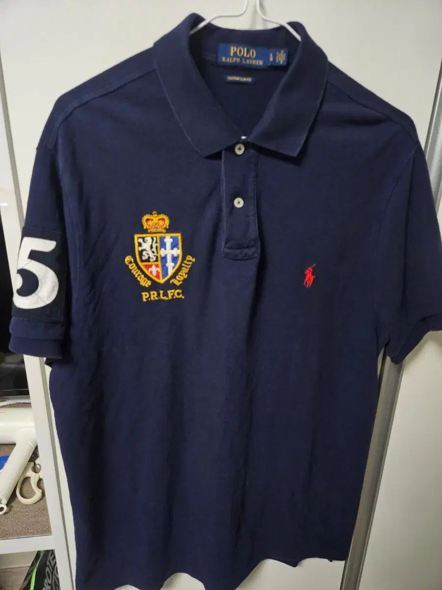 超レア物 POLO RALPH LAUREN ポロラルフローレン キーチップ P R L F C 刺繍 カラーTシャツ L