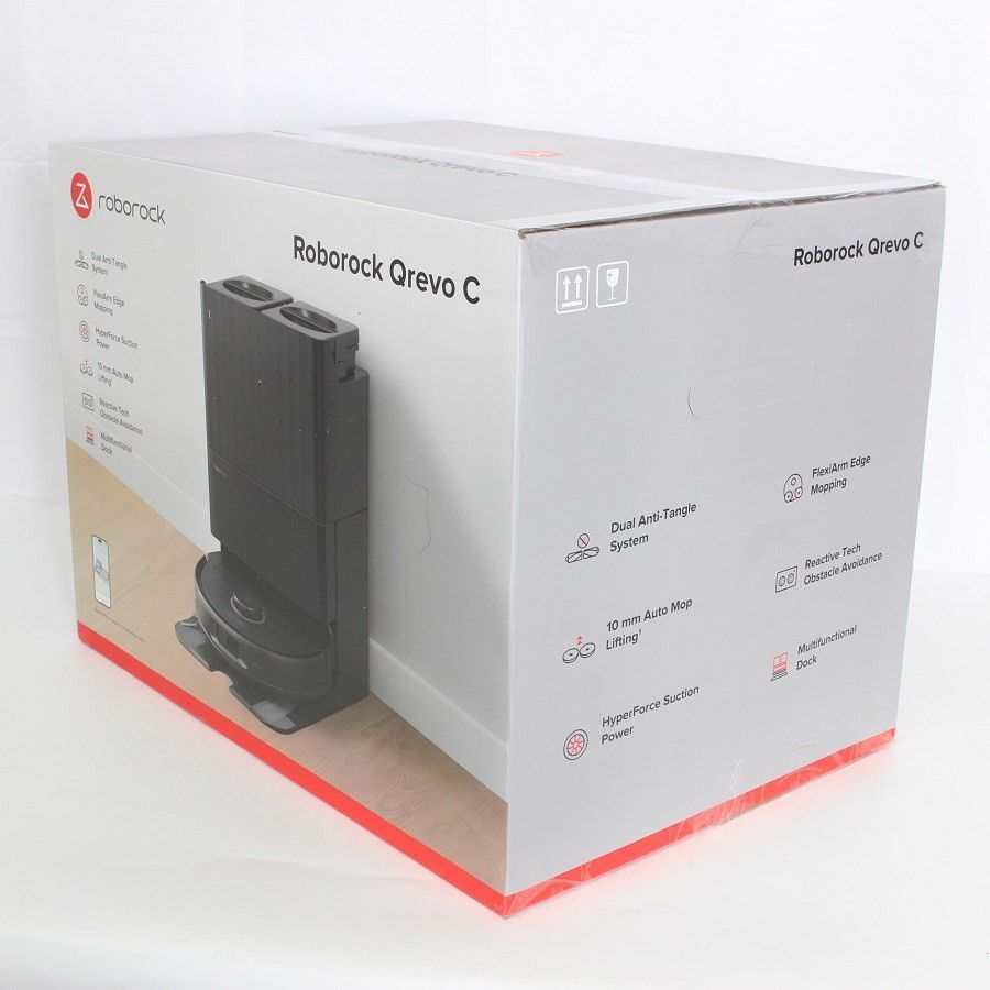 展示品未使用】Roborock Qrevo C QRRC52-04 ブラック ロボット掃除機