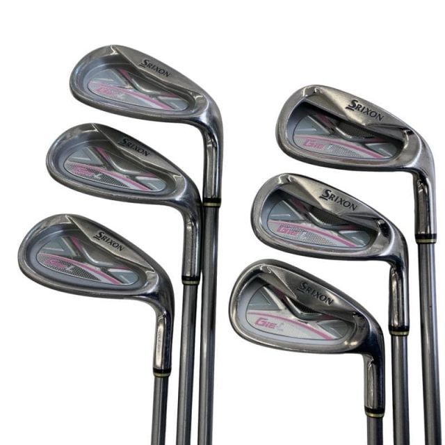 【中古】 ダンロップ SRIXON GiE-L(2011) 8S レディース アイアンセット IR SV-3024J(アイアン) (フレックスL) レディース 女性用 右利き 右用 Cランク ゴルフクラブ