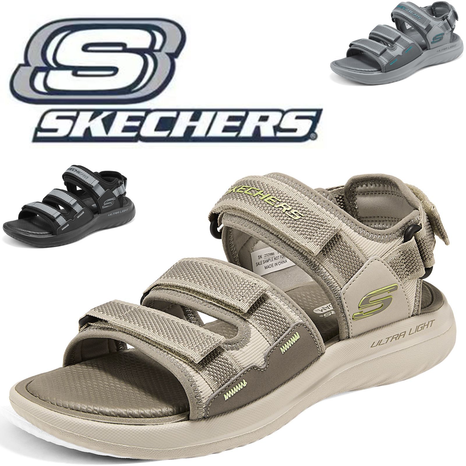 新品 箱あり Skechers スケッチャーズ メンズベルクロスポーツサンダル 新作新着 50 代におすすめ 足が疲れにくく膝腰ラク 軽くて滑りにくい健康ウォーキングシューズ 幅広ワイド疲れない大きいサイズ 人気ブランド歩きやすい父の日ギフト 232986