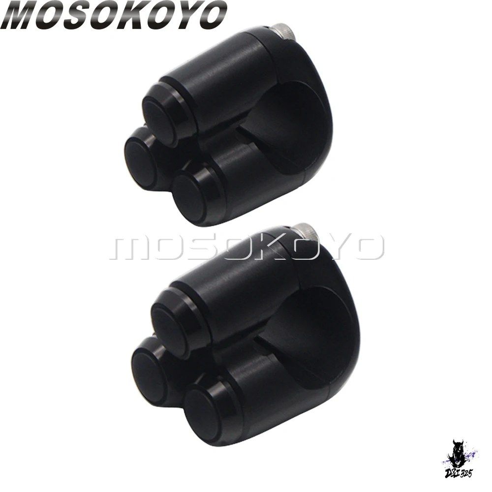 バイク用 ハンドルスイッチ 1インチ 25mm 3ボタン ユニバーサル
