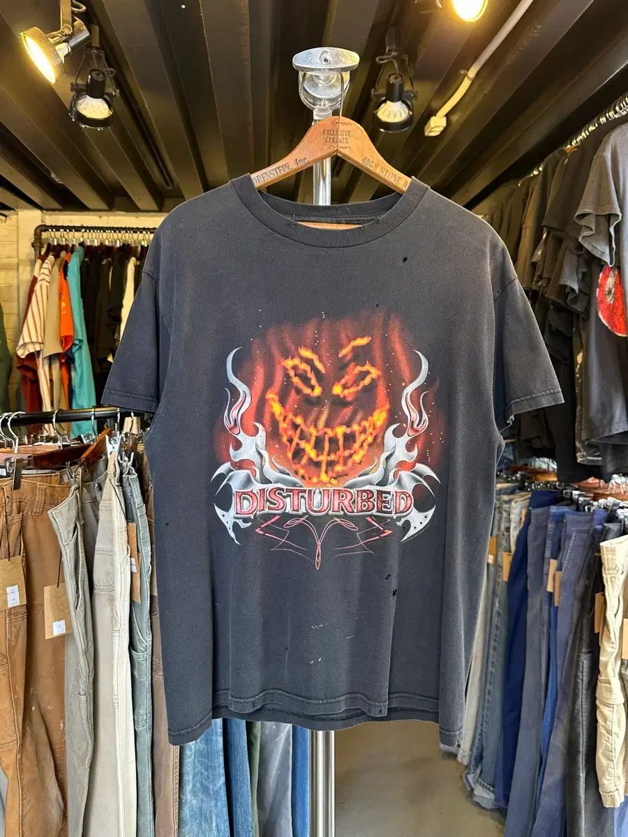100 ディスターブド Disturbed ロックバンド プリンティング Tシャツ