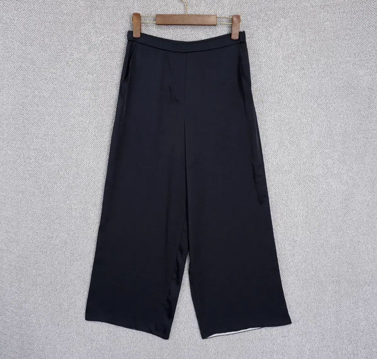 ハンサム LATT by T レディース とろみ素材 ワイド パンツ 64size