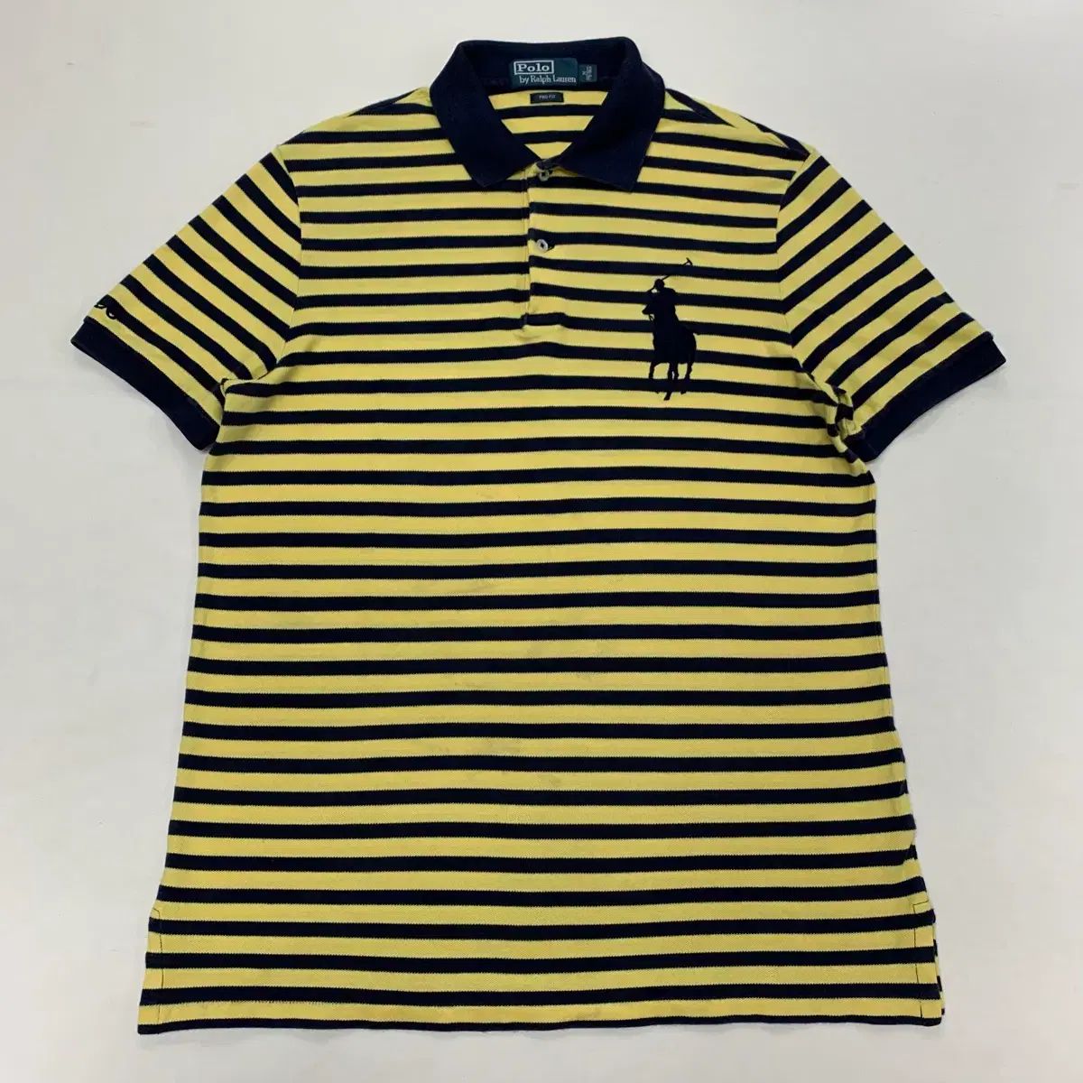 POLO RALPH LAUREN(ポロラルフローレン) ビックポニー ストライプ PKTシャツ 半袖ポロシャツ (M)