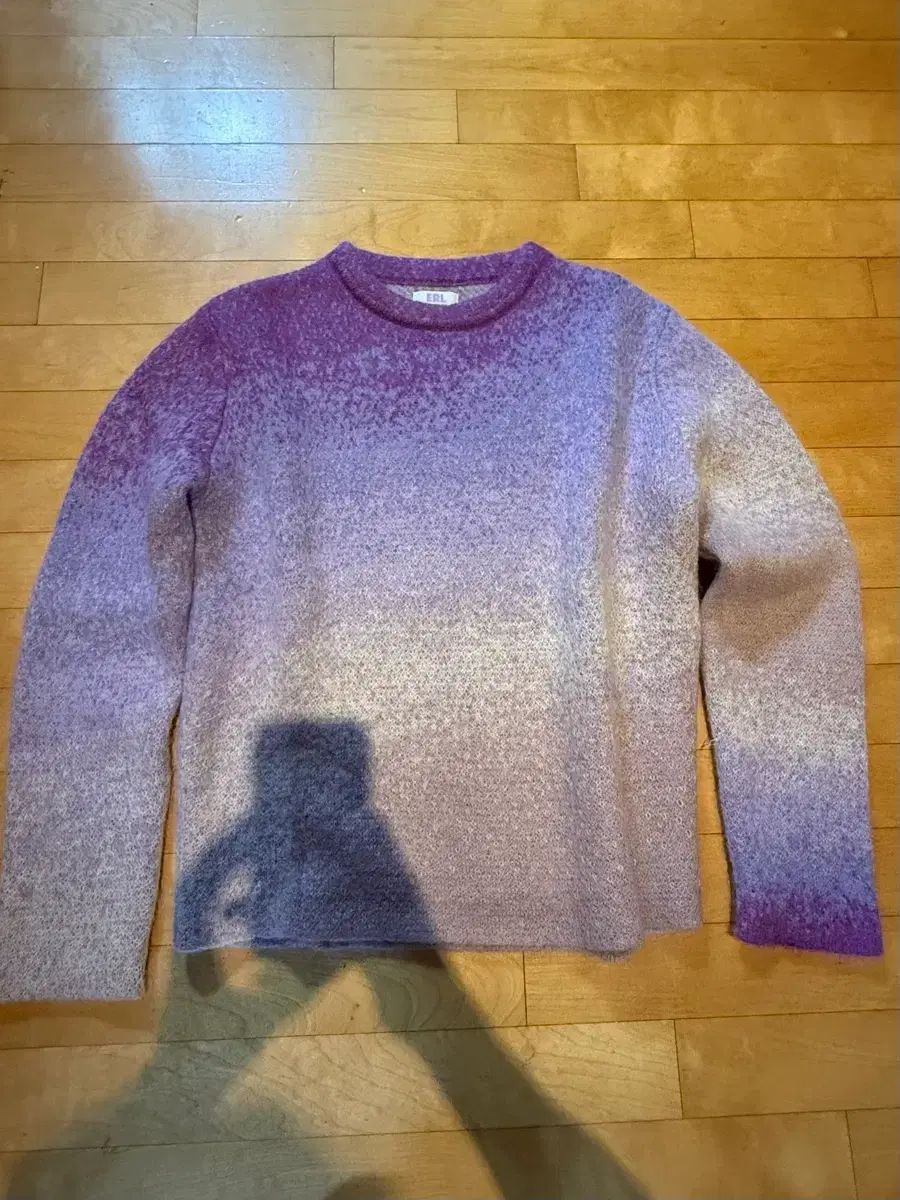 ERL グラデーション クルーネック セーター PURPLE