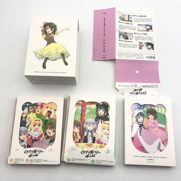 中古】くまクマ熊ベアーぱーんち! 初回生産版 Blu-ray 全3巻セット[10