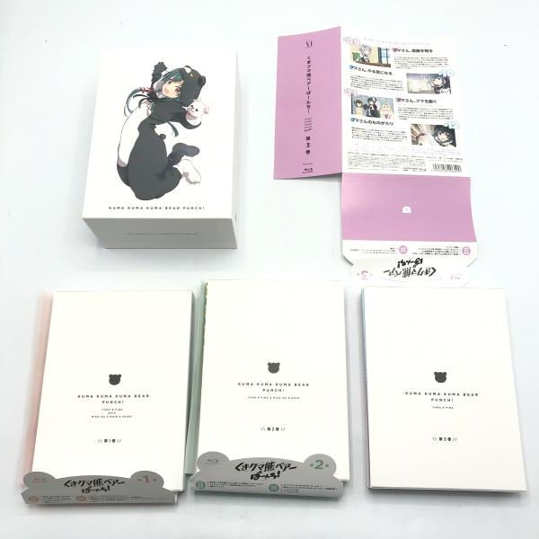 中古】くまクマ熊ベアーぱーんち! 初回生産版 Blu-ray 全3巻セット[10