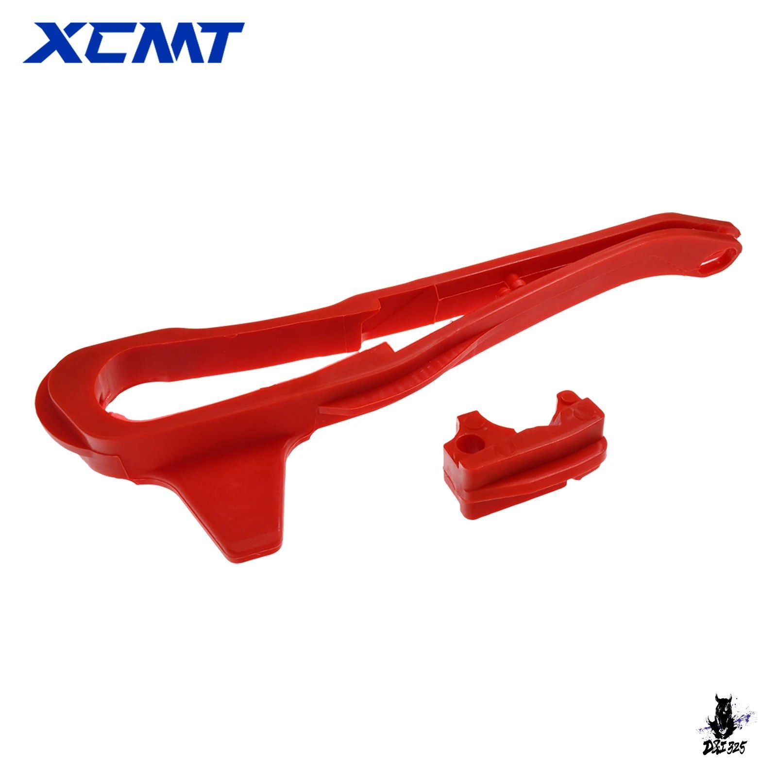 Honda CRF150F CRF230F CRF250F チェーンガイド スライダー POM 赤