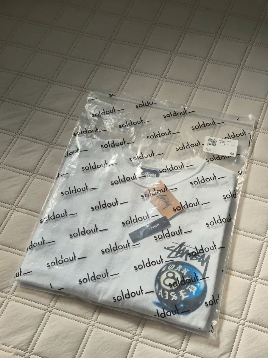 STUSSY × BORN X RAISED 8ボール Tシャツ 白