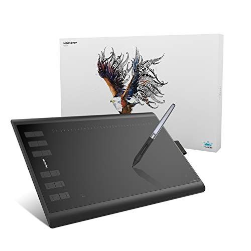 HUION ペンタブレット ペンタブ 板タブ H1060P 10x6.25インチ Androidスマホ・PC対応 ショートカットキー28個設定可能★m 68af6107