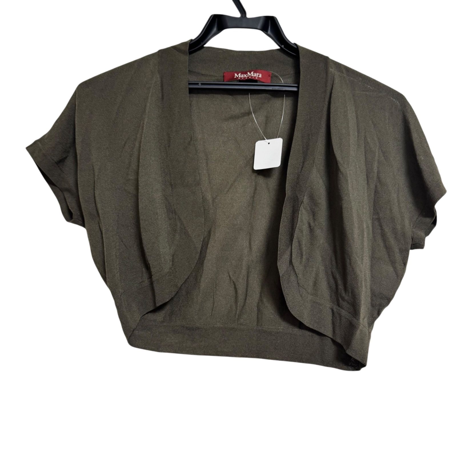 MaxMara STUDIO マックスマーラ ステュディオ レディース トップス ボレロ カーディガン カーキー Sサイズ J7