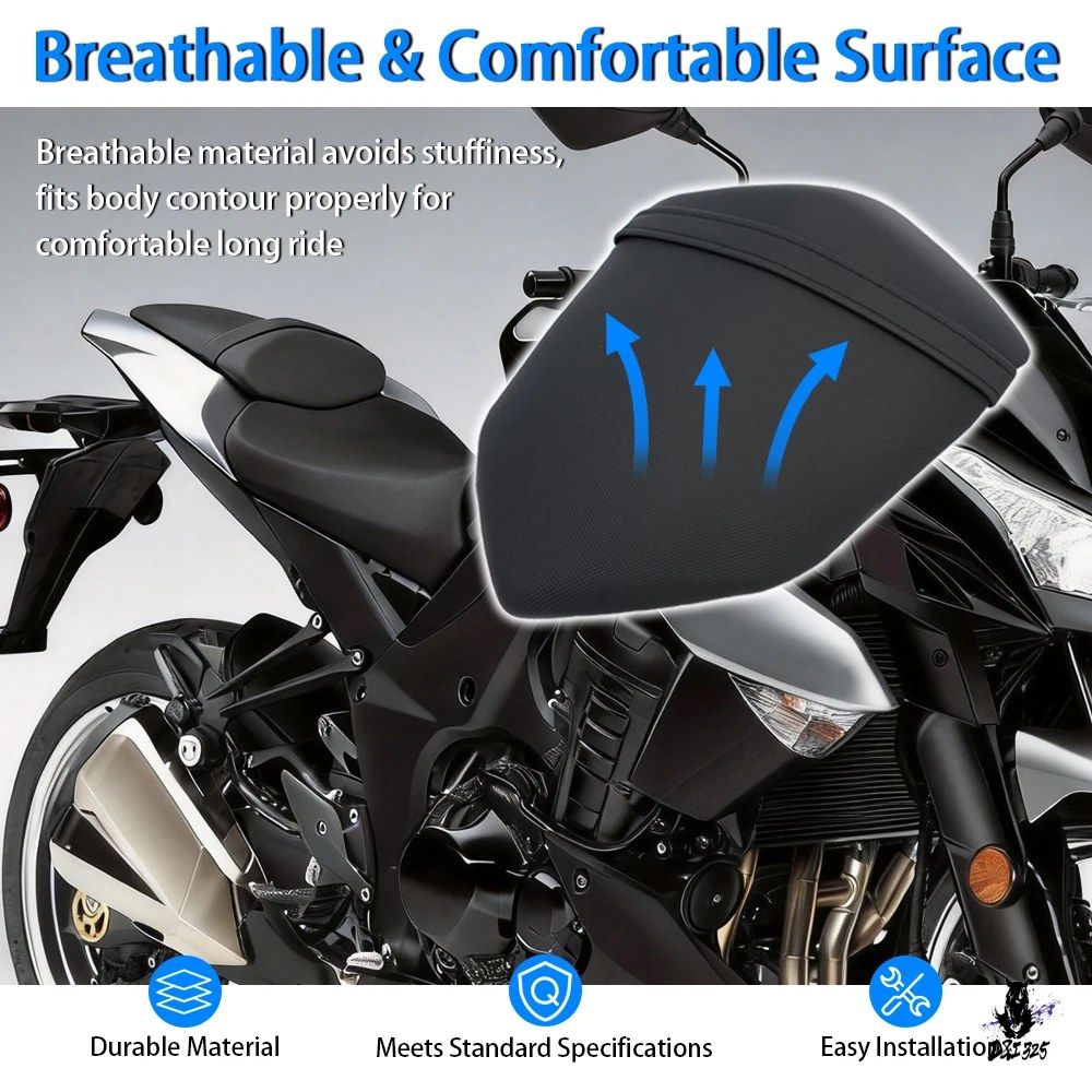 カワサキ Z1000 2007-2013年式 リアシートクッション 黒 合成皮革