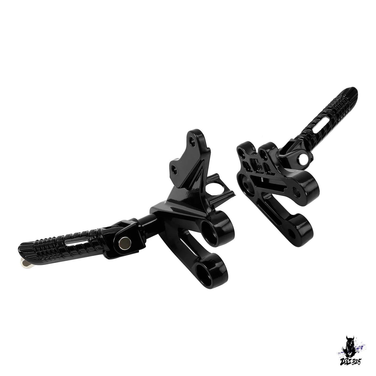 Suzuki GSXR1000 2003-2004 用 左右フロントフットペグ ブラケット付き