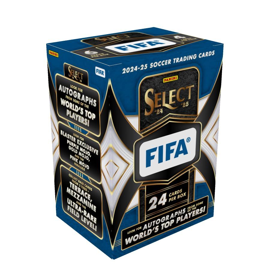 2024–25 パニーニセレクトFIFAサッカーブラスターボックス – 公式FIFAトレーディングカード – ブラスター限定パラレル、ルーキー&インサート付き – パニーニリテールエディション。
