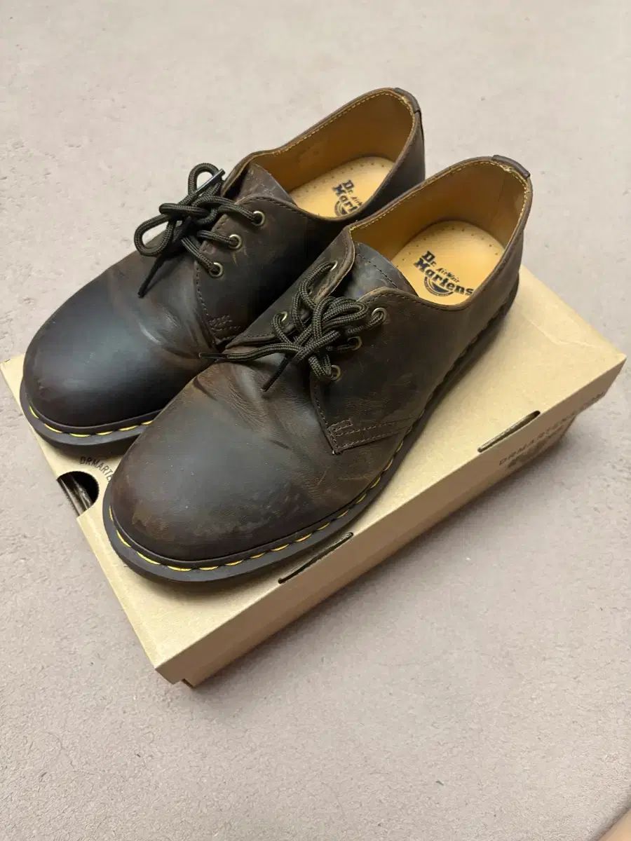 DR. MARTENS ドクターマーチン 1461 スムース ヴィンテージブラウン Hot Sauce Crazy Ver. 280 uk9