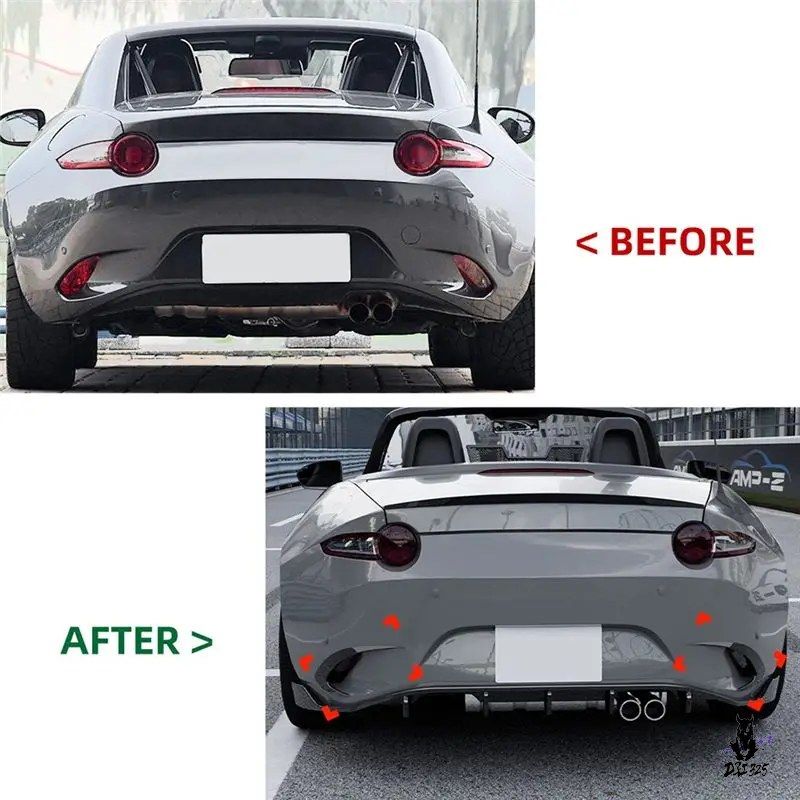 マツダ MX-5 ND 2016-2025 用 リアバンパーサイドエアベントトリム