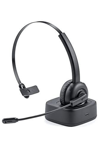 ☆新品☆サンワダイレクト Bluetooth ヘッドセット 充電スタンド付き 通話約20時間 軽量 コールセンター向け Bluetooth5.0 音楽 片耳 単一指向性 400-BTMH023BK